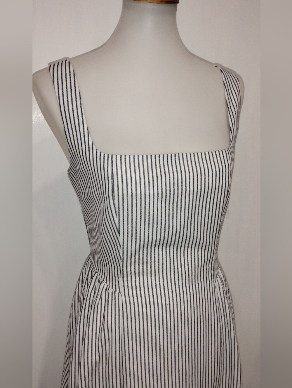 PINSTRIPED WAYF DRESS - Picture 8 of 8